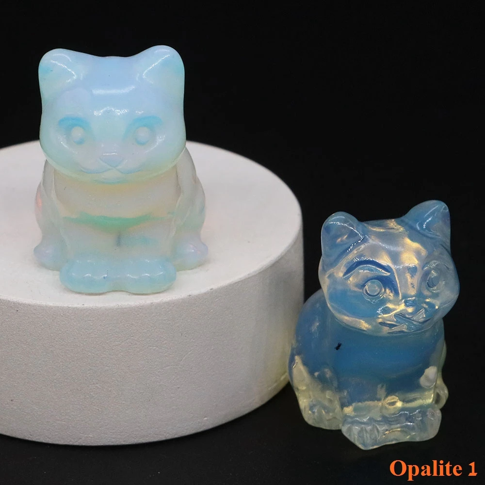 

Статуэтка кота из натуральных камней