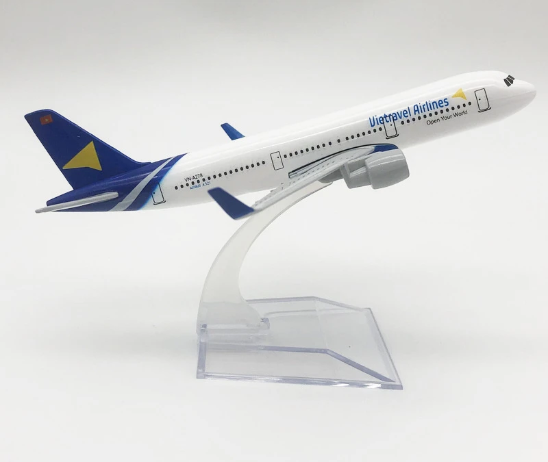 

1:400 Vietravel Airlines A321 Aircraft Model Metal Simulation Passenger Aircraft Alloy Static Decoration Airplane Model