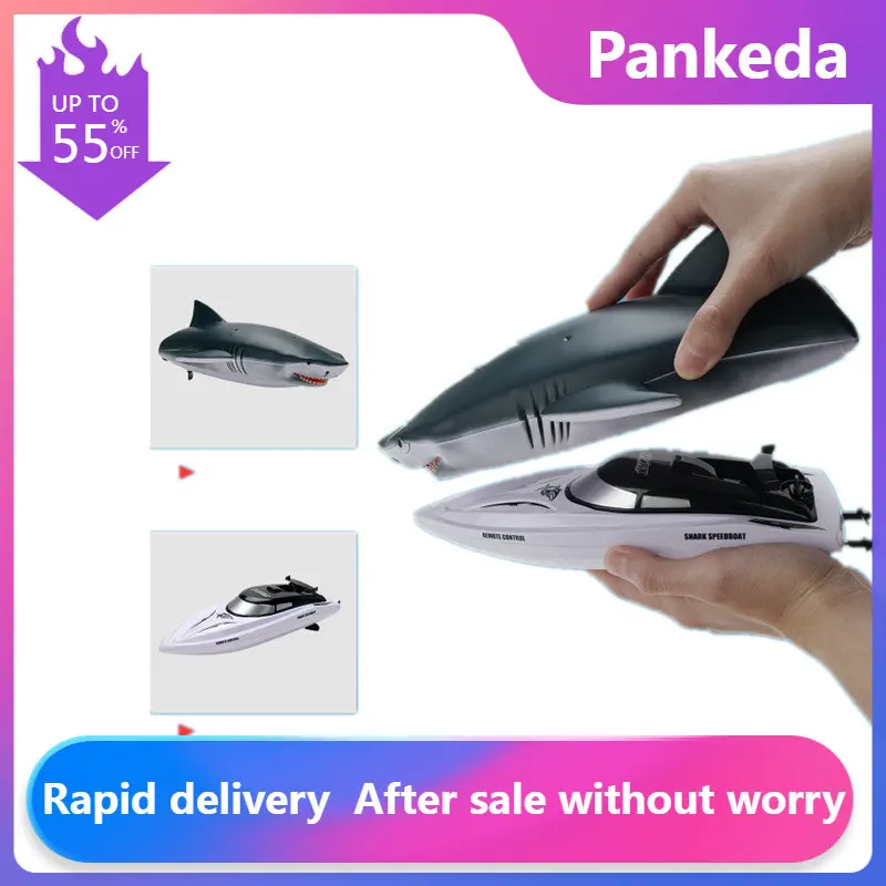 

Smart Rc Shark Whale Spray Water Toy Remote Controlled Boat Ship Submarine Robots Fish Electric Toys for Kids Boys Baby Children