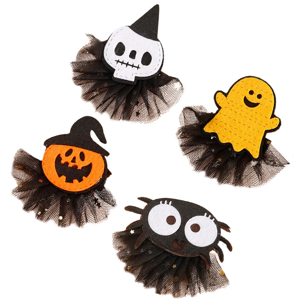 4pcs Hair Clips Halloween Party Hairpins Cute Hair Clips Cosplay Hair Accessories for Women
