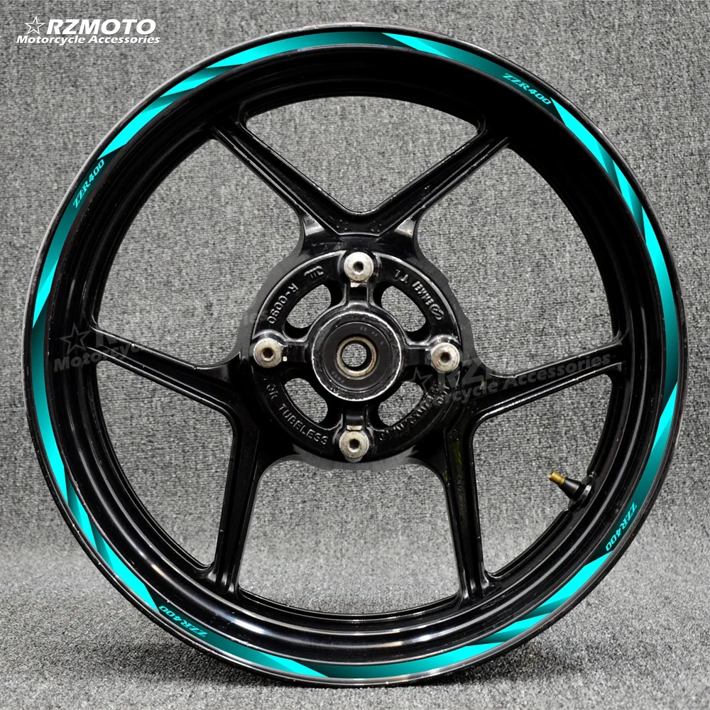 

Motorcycle 17 Inch Front Rear Decal Wheel Hub Waterproof Reflective Rim Stickers For Kawasaki Ninja ZZR400