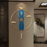 luxury modern wall clock art large metal automatic home decoration accessories wall watch nordic horloge murale wall decor