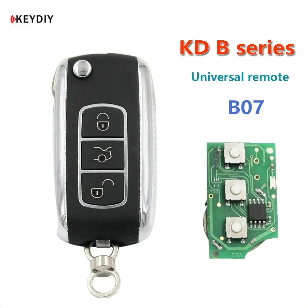 

Универсальный дистанционный ключ KEYDIY KD B07, 3 кнопки для автомобильного ключа Bentley Style B Series, для KD900/KDMINI/KD-X2 Key программатор