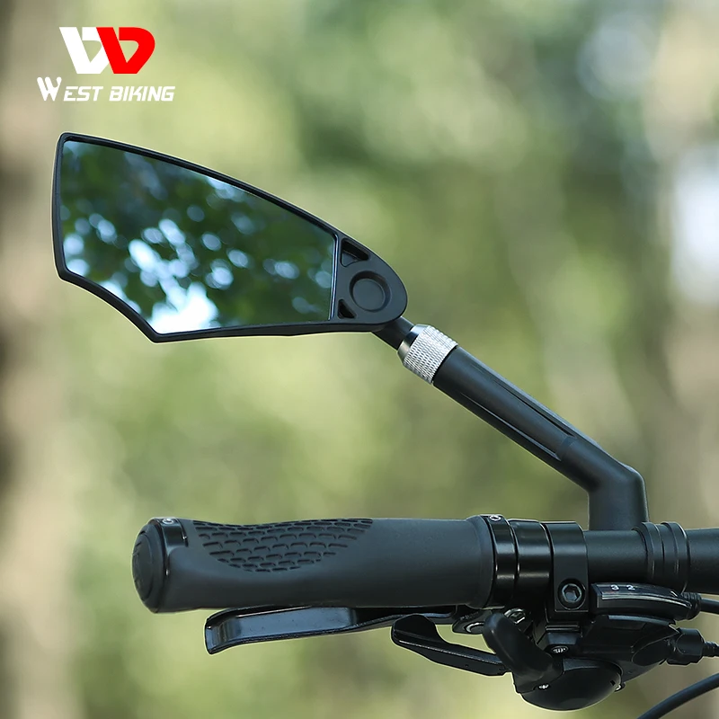 

WEST BIKING Bicycle Rearview Mirror Anti-Glare Telescopic Flexible 360 Wide Angle MTB E-Bike Electric Scooter HD Rearview Mirror