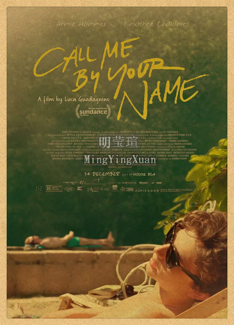 

Винтажный плакат "Call Me By Your Name"