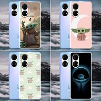 marvel clear phone case for huawei p20 pro p30 p40 pro plus lite p50 pro p smart z 2019 case soft cover cute lovely b baby yoda