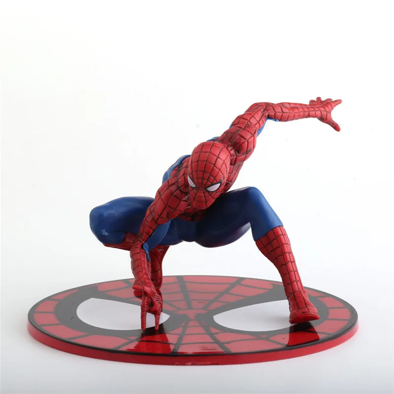 

Disney 13CM Spiderman Pvc Action Toy Figures avengers Anime Marvel Hero Model Doll Childer Kids Toys Birthday Gift