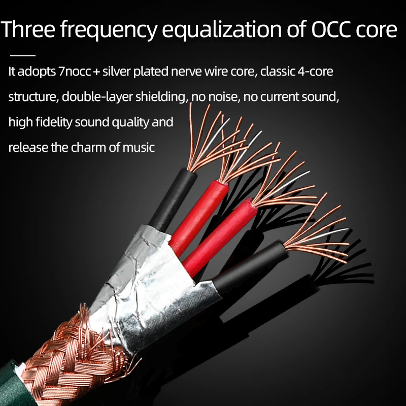 Аудиокабель HiFi от 3 5 мм до 2RCA гнездовой аудиокабель 7N OCC