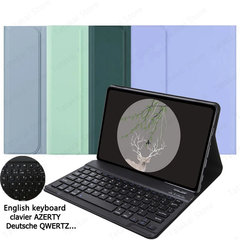 

Deutsch Tastatur QWERTZ for Xiaomi Redmi Pad SE 2023 Case 11'' Stand Cover Clavier AZERTY Keyboard for Redmi Pad SE Keyboard Ñ
