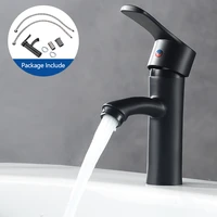 new basin faucets blackplating nickel stainless steel single handle bathroom basin faucet cold hot sink mixer taps