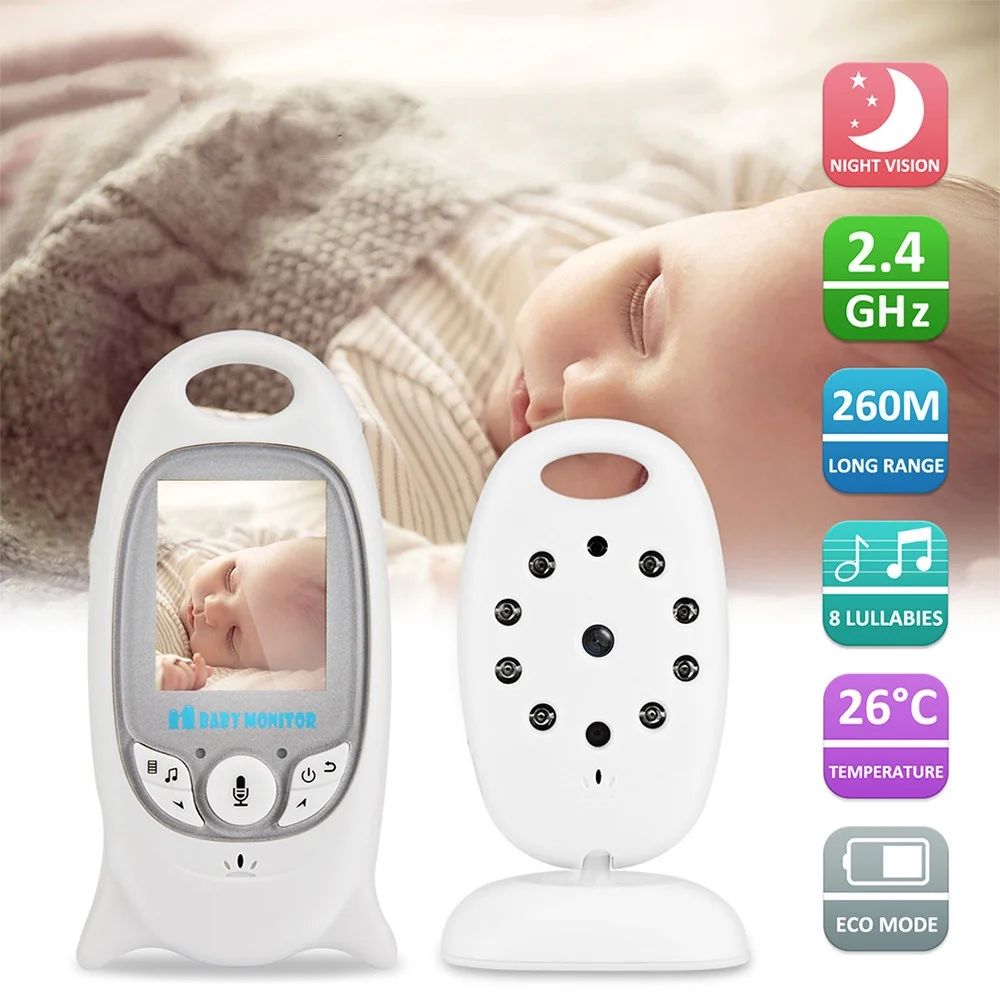 

Video Baby Monitor Camera VB601 Wireless Babysitter 2 Way Talk Night Vision IR LED Temperature Babi Nanny Camera 8 Lullabies