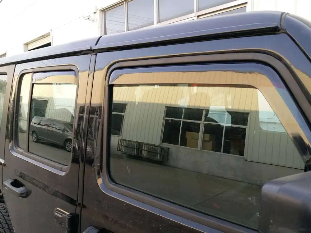 Небольшие встроенные оконные дождевики 4 двери для Jeep Wrangler JL1047 гладиатора 4EX Bronco