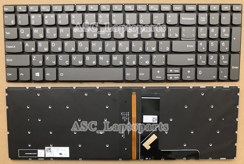 

New Russian & US Y Keyboard For Lenovo Ideapad 3-15IJL05 3-15IML05 3-15ITL05 3-15ADA05 3-15ARE05 3-15IGL05 3-15IIL05 BACKLIT