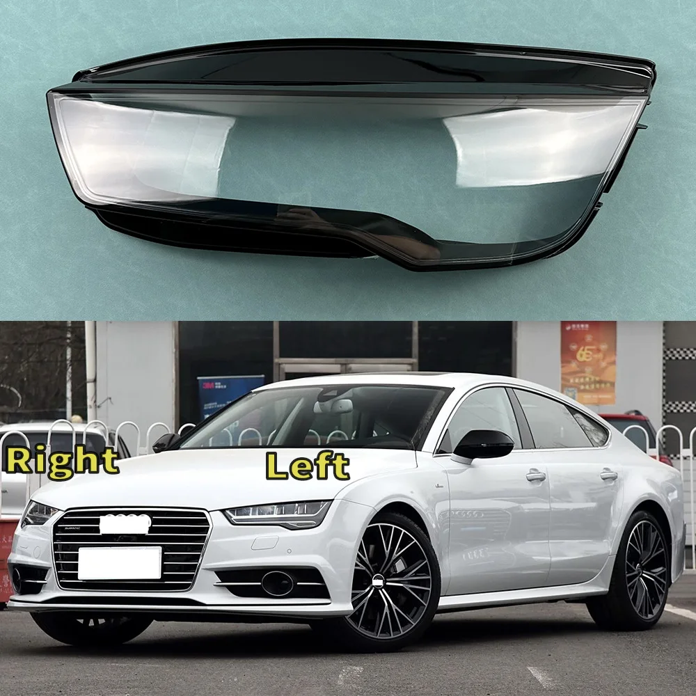Чехлы для линз без линейных фар совместимые с Audi A7 S7 RS7 Sportback 2015 2016 2017 2018 прозрачные