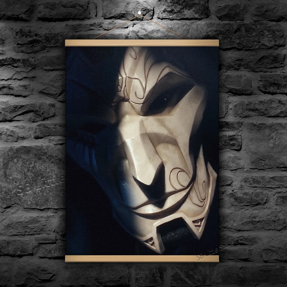 Jhin Character ADC League Of Legends LOL Video Game Canvas Painting Arcane Poster  Animation Tapestry Design Creativity
