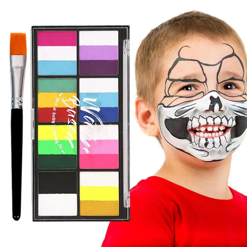 

Body Paint For Kids Face Body Colors Oil Painting Water-Soluble Pigmented Face Paint Safe Kids Flash Tattoo Painting Art Makeup