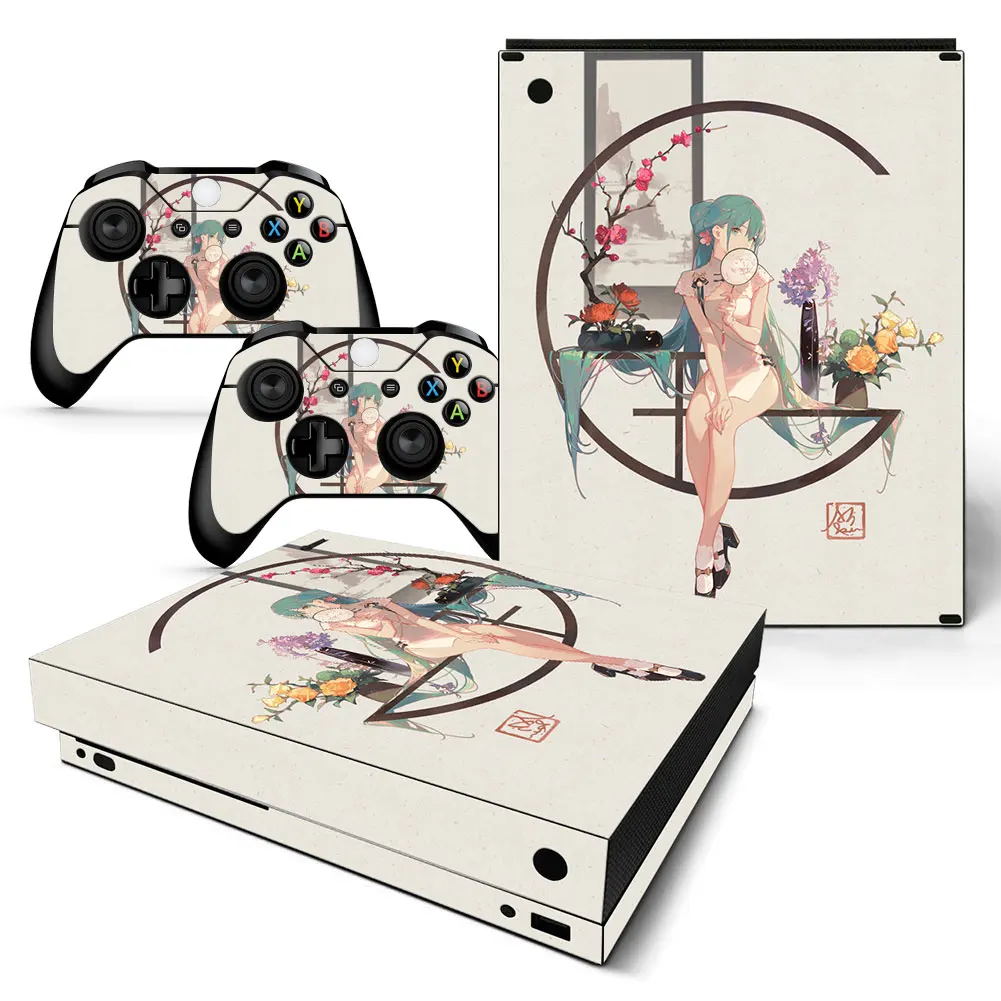 Милый Xiaoqing Новый стиль игры Полное покрытие кожа консоль &amp Наклейка на