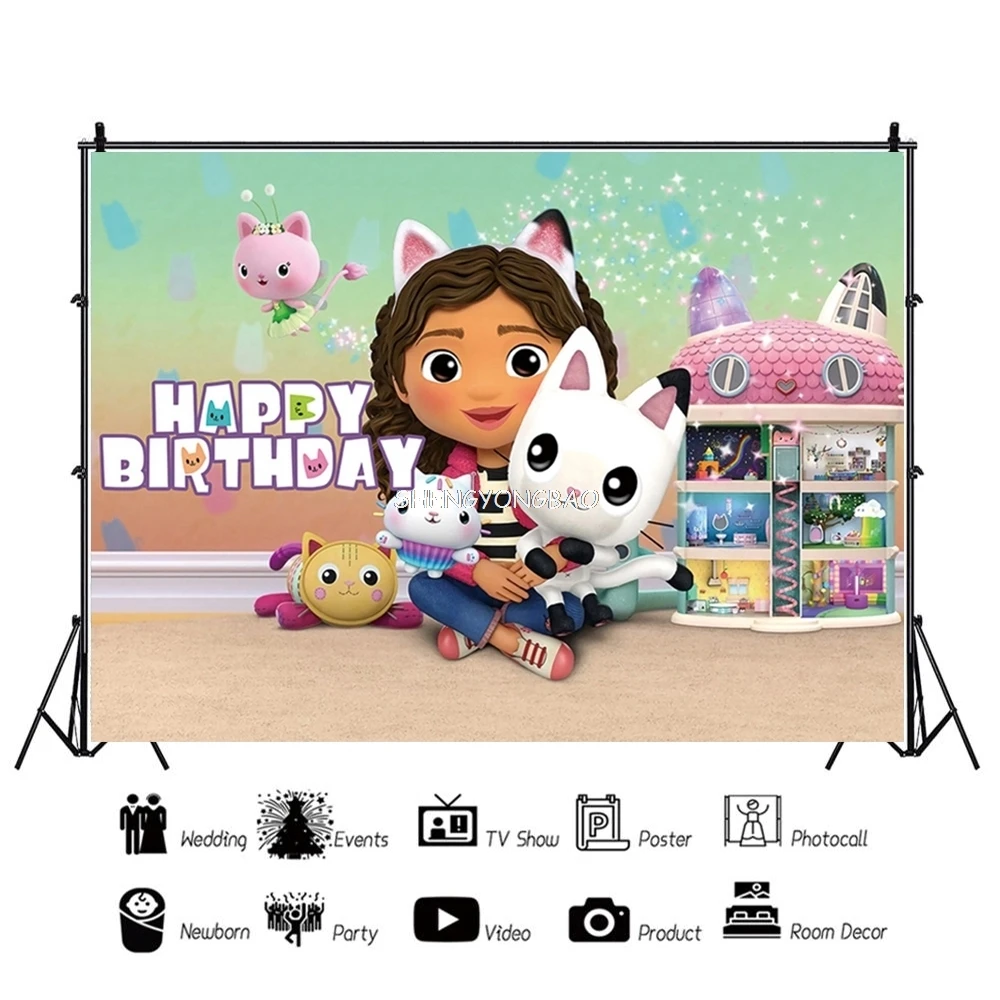 Кукольный домик Габби детские принадлежности для дня рождения украшение фон