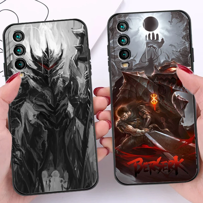 

Berserk Japanese Anime Phone Cases For Xiaomi Redmi 7 7A 9 9A 9T 8A 8 2021 7 8 Pro Note 8 9 Note 9T Carcasa Soft TPU Coque