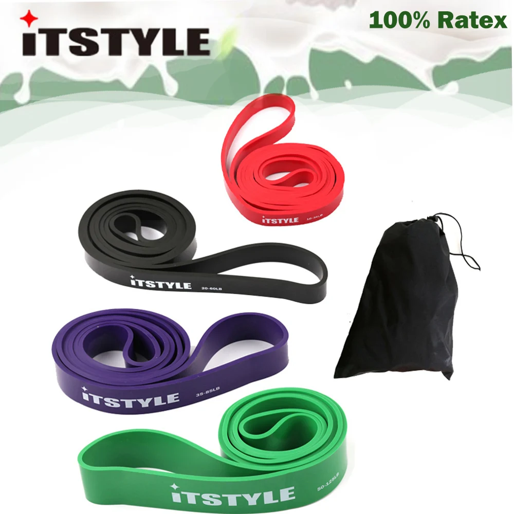 208cm Resistance Bands Rubber Pull Up Strengthen Muscles Loop Band Fitness Power Expander  41