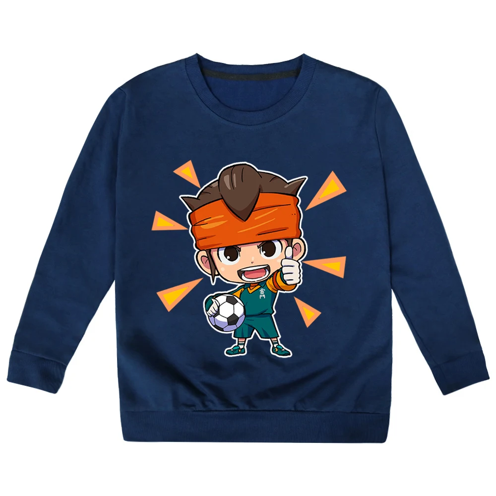Inazuma Eleven Go толстовки с принтом для мальчиков и девочек одежда милый пуловер