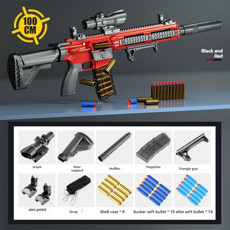 Фото M416 Игрушечный Пистолет Ручной Пистолет Реалистичный Пистолет Винтовка Снайпер Мягкие Дартс Бластер Пусковая установка Модель Страйкбольные Игрушки для Мальчиков Взрослых CS Fighting №5