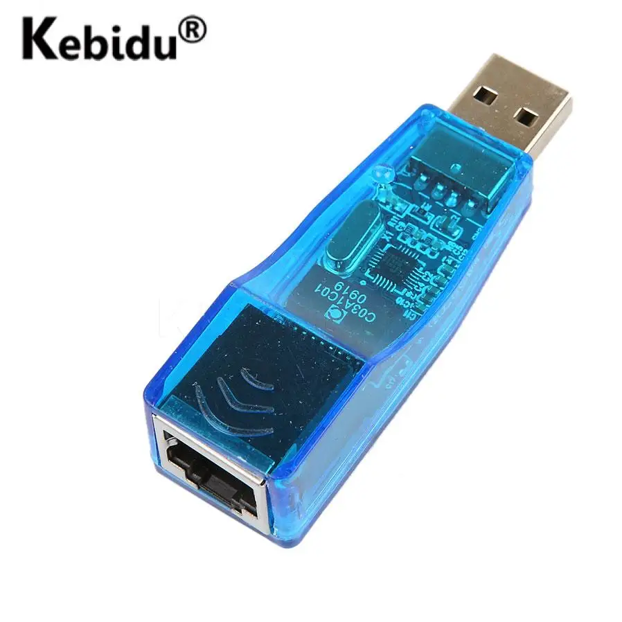 

Kebidu 10/100Mbps USB2.0 To RJ45 Ethernet Wired Network LAN Card Adapter USB to RJ45 Ethernet Converter Adapter for Laptop PC