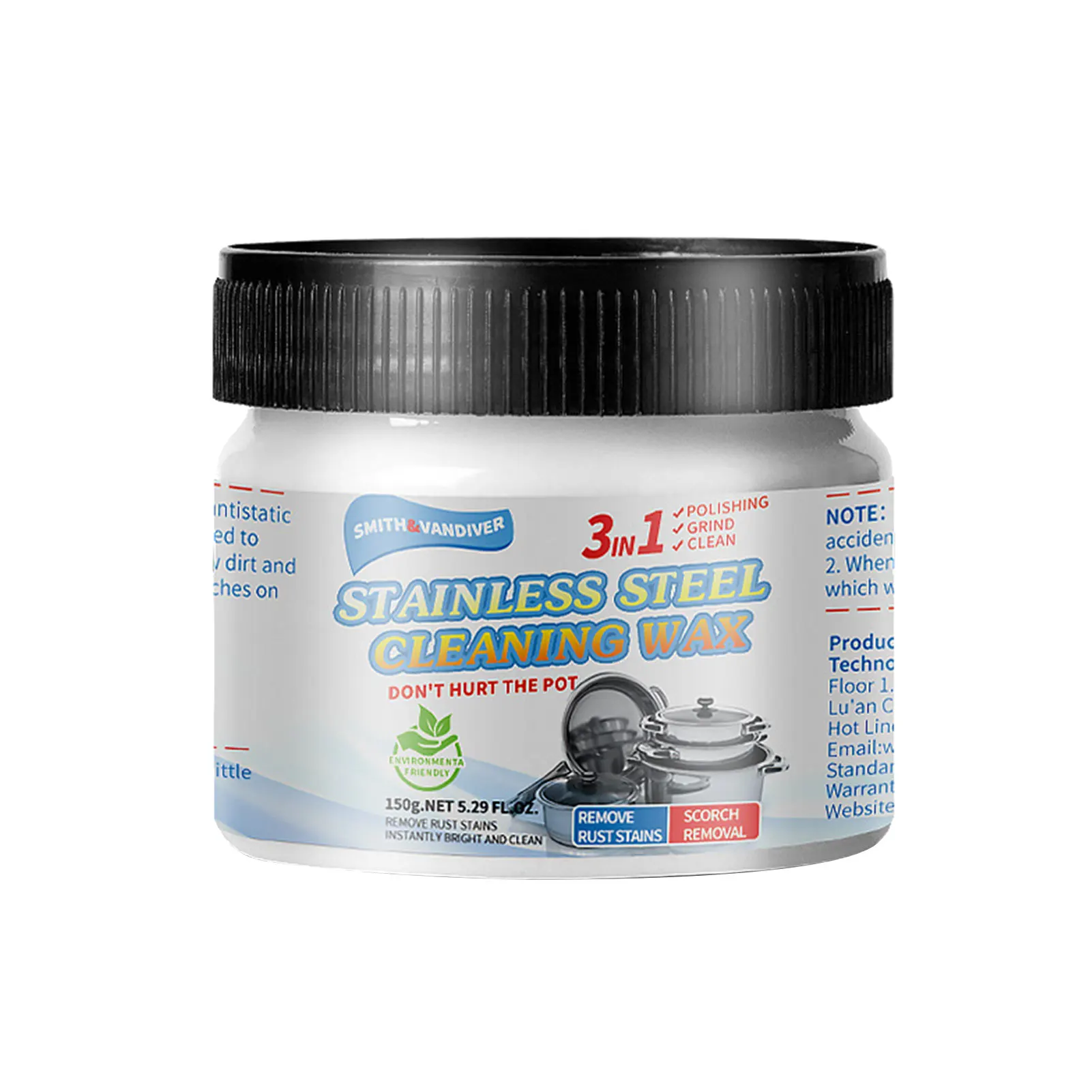 

Metal Polish Paste Rust Remover Home Stainless Steel Scratches Remover Polishing Cream Aluminum Chrome Cleaner Kitchen Supplies