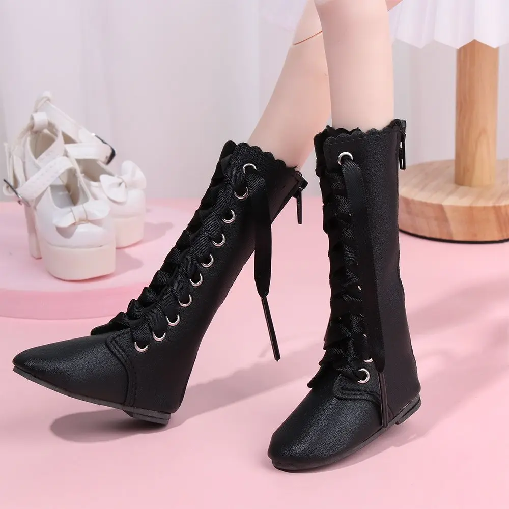 Fashion 1/3 PU Leather 22 Styles Play House Accessories Fabric Shoes 60cm Doll Boots Differents Color |