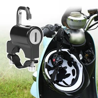 universal motorcycle helmet lock multi function electric bicycles anti theft fixed lock security metal 22mm 26mm black 2 key set