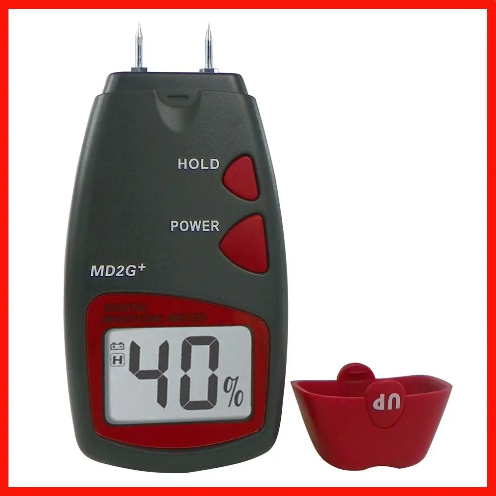 Измеритель влажности RZ Digital LCD 5%~40% 2 Pins для дерева и бамбука, портативный тестер MD2G+ Timber с датчиком влажности MD2G plus.