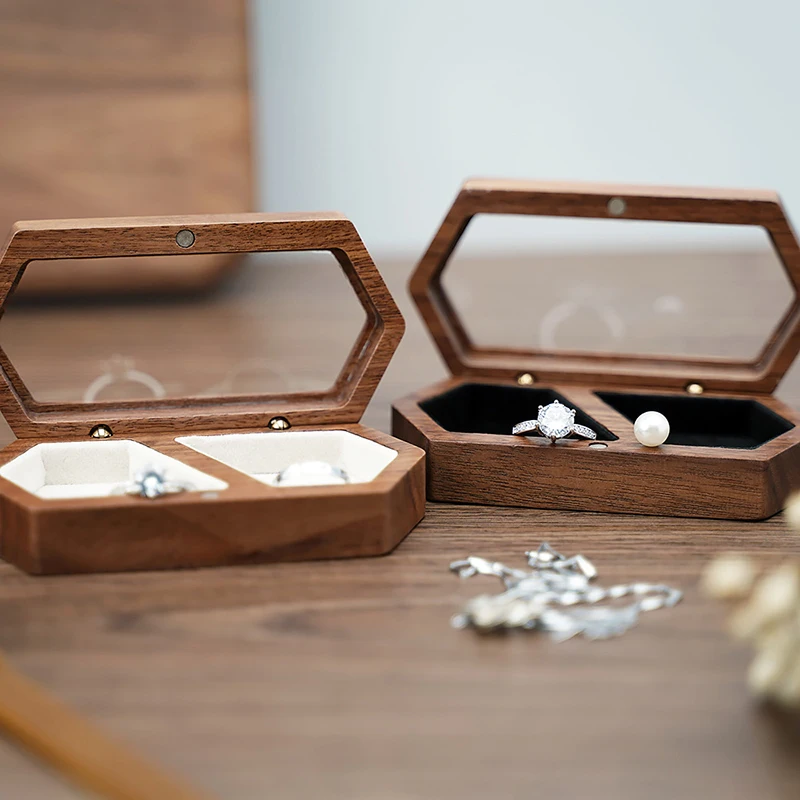 

Wooden Ring Box Vintage Jewelry