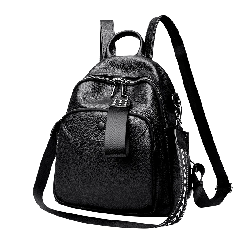 

Рюкзак женский из мягкой натуральной кожи, модная повседневная Дорожная сумка из воловьей кожи, школьный ранец для девушек, 100%