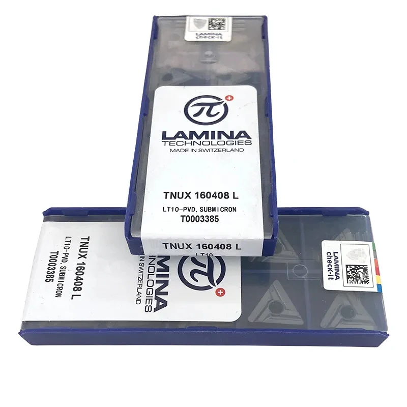 Фото Твердосплавные токарные пластины LAMINA Original TNUX TNUX160404R TNUX160404L TNUX160408R TNUX160408L LT10 для токарных станков с ЧПУ №4