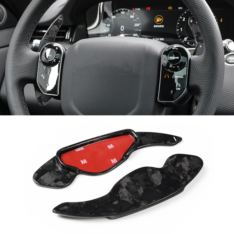 

Real Carbon Fiber Forged Pattern Car Steering Wheel Shift Paddle Shifter Extended For Jaguar XEL XFL XF F-TYPE F-PACE XJ XE