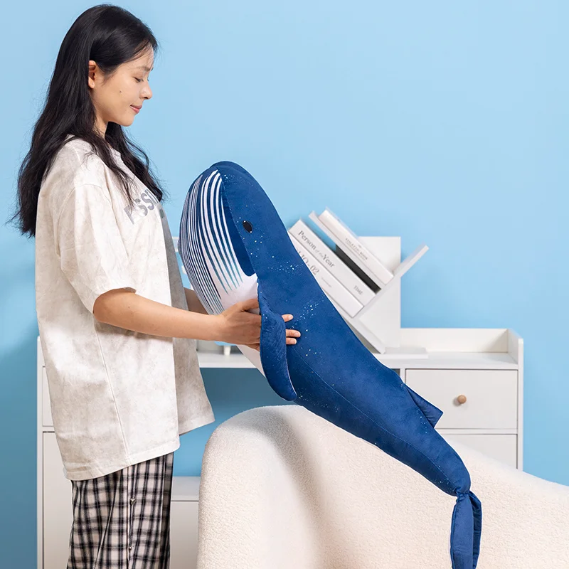 Игрушка плюшевая в виде гигантского Кита 80/100 см