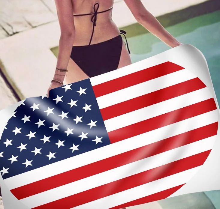 

Free shipping Flag US UK Union Jack Flag Brazil Germany Canada Israel Rectangular Yoga Spa Swim Bath Beach Towel Holiday Gift