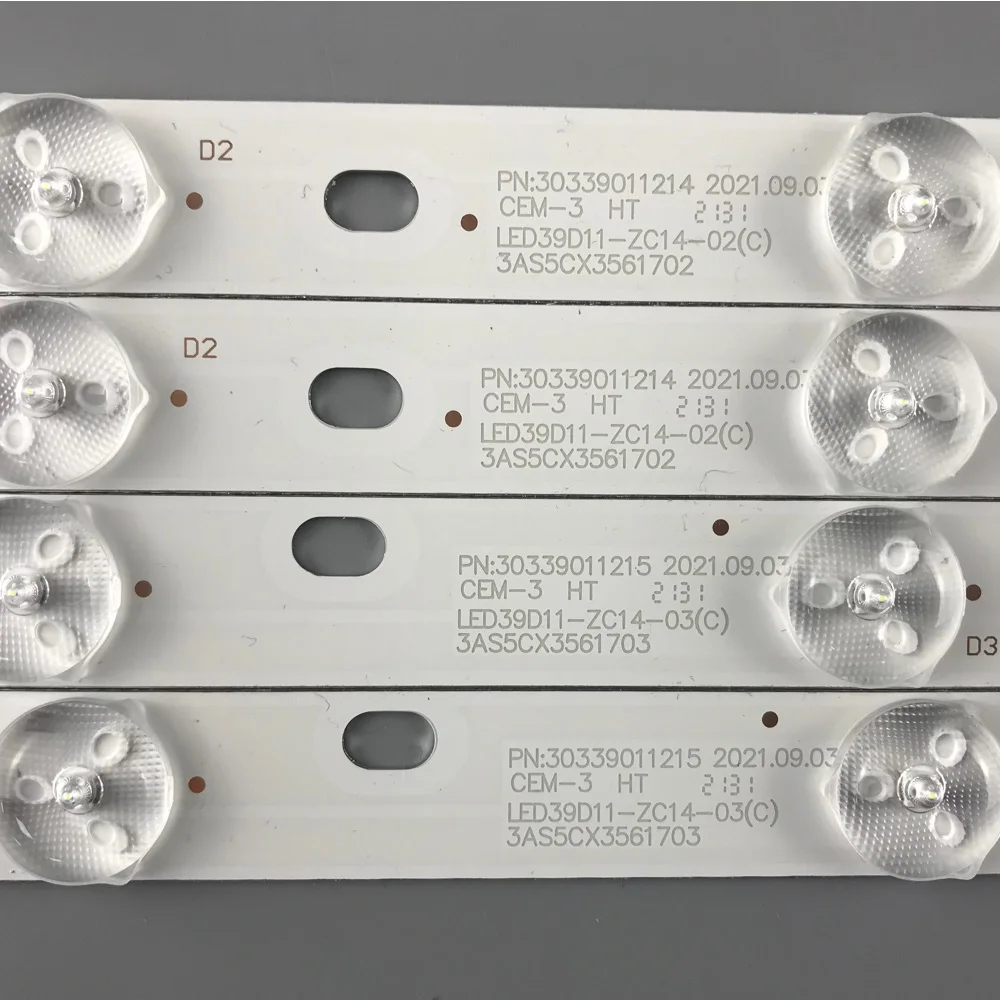 8pcs HA CONDOTTO LE STRISCE LED39D11-ZC14-01 (C) LED39D11-ZC14-02 LED39D11-ZC14-03 LED39D11-ZC14-04 v390HJ1-P02 PLE- | Освещение