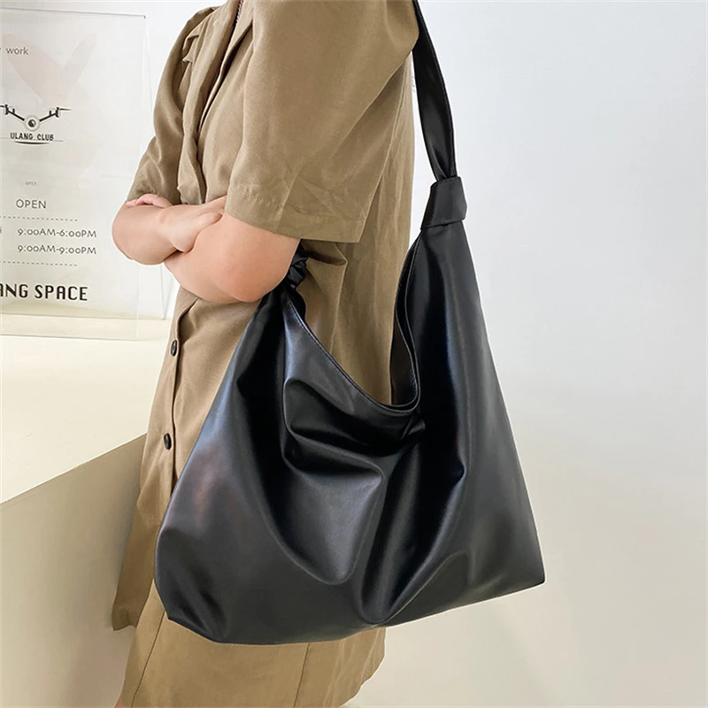 

Fashion Women's Shoulder Bags Luxury Designer Handbags for Women Solid Hobos Casual Totes Large Capacity Sac A Main Femme Bolsos