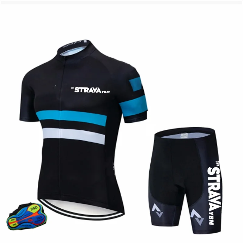 

Men's Short Sleeve Cycling Jersey With Bib-short 2022 New Cycling Set Breathable Bicycle Uniform Racing Sport Mountain Bike Suit