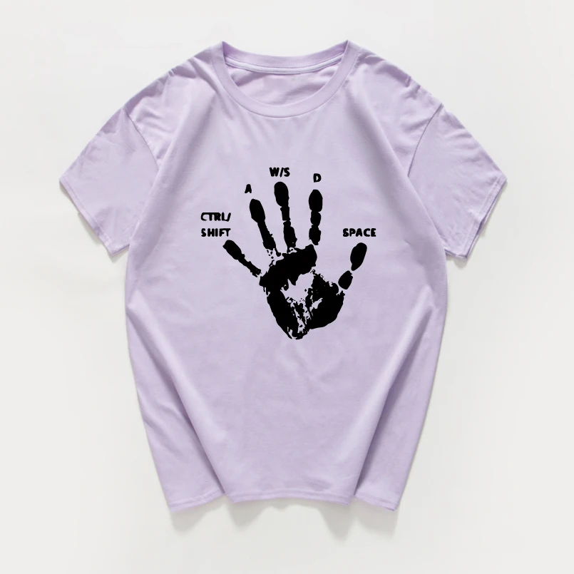 Креативная игровая футболка с пальцами новинка видеоигры саркастическая