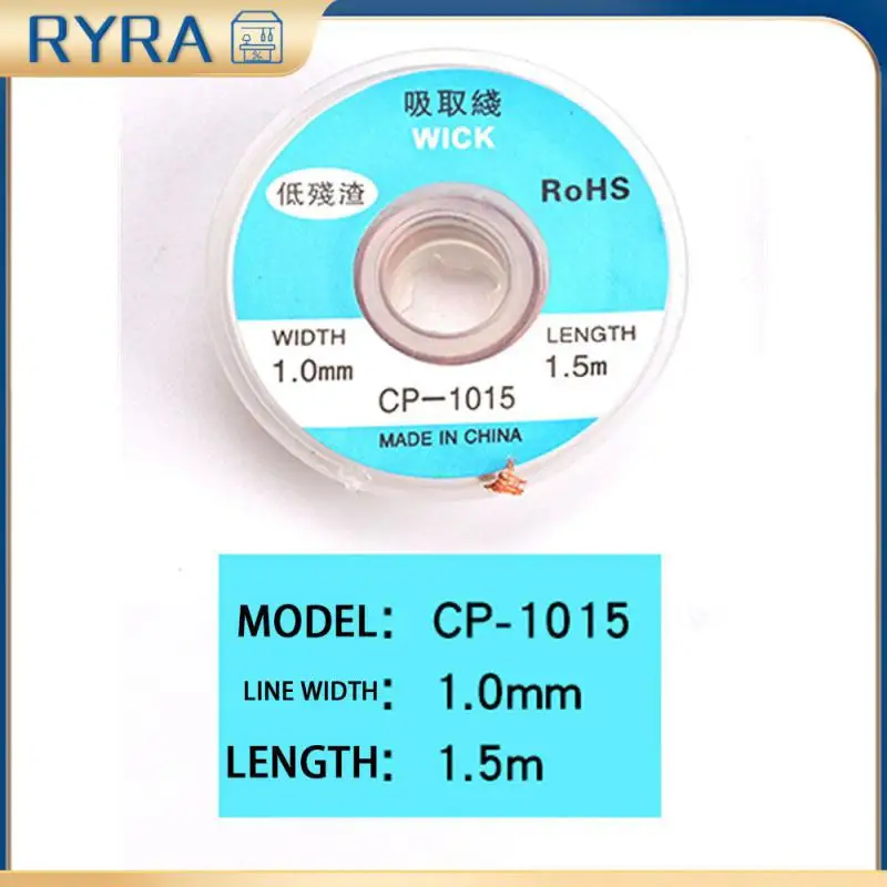 

Low Residue Solder Remover Wick Wire 1.5/2.0/2.5/3.0/3.5mm Welding Tin Sucker Resistant To Oxidation Corrosion Repair Tool Tools