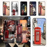 london phone booth phone case for huawei honor mate 10 20 30 40 i 9 8 pro x lite p smart 2019 y5 2018 nova 5t