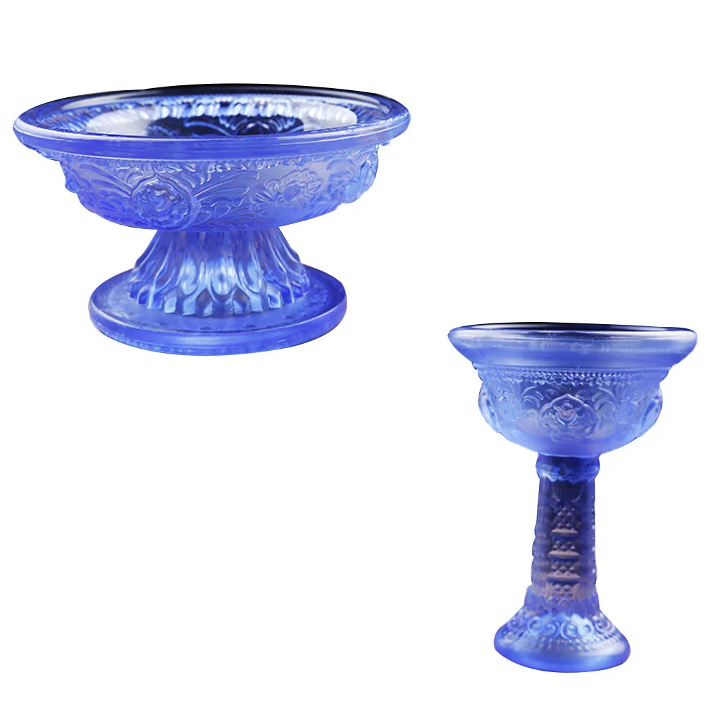 

2Pcs Altar Supplies Tibetan Offering Bowl Rituals Smudging Decor Tibet Tibetan Water Cup Worship Water Cup