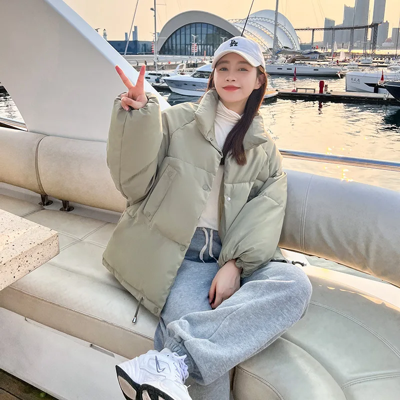 

Y2k Oversized Women Parka Coat Winter Jacket For Women 2022 Casual Loose Thicken Warm Parkas Korean Fashion Stand Collar Outwear