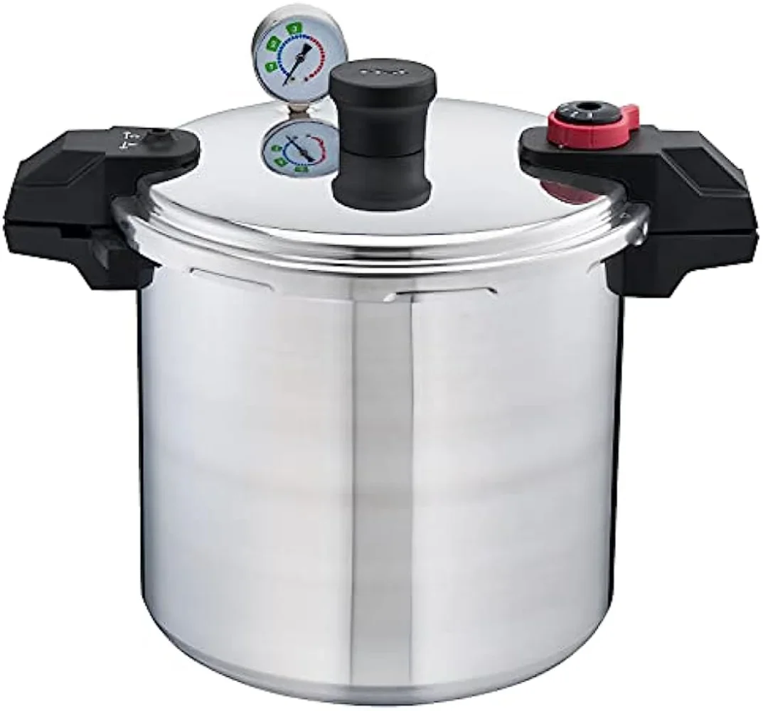 

Скороварка T-fal на 22 кварты с регулятором давления, 3 настройки PSI, кухонная посуда, кастрюли и сковородки, серебристая