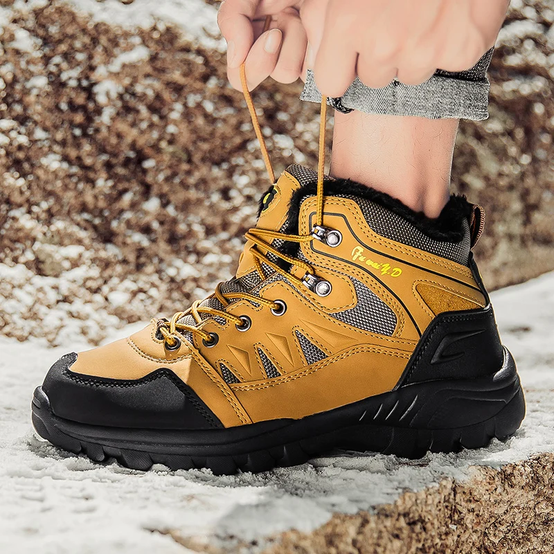 36-47 Comfortable Keep Warm Neutral Outdoor Wear Resistance Hiking Shoes Camping Training Shoes Adult Youth Leisure Hiking Shoes