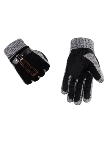 Мужские зимние перчатки Macroupta из натуральной кожи