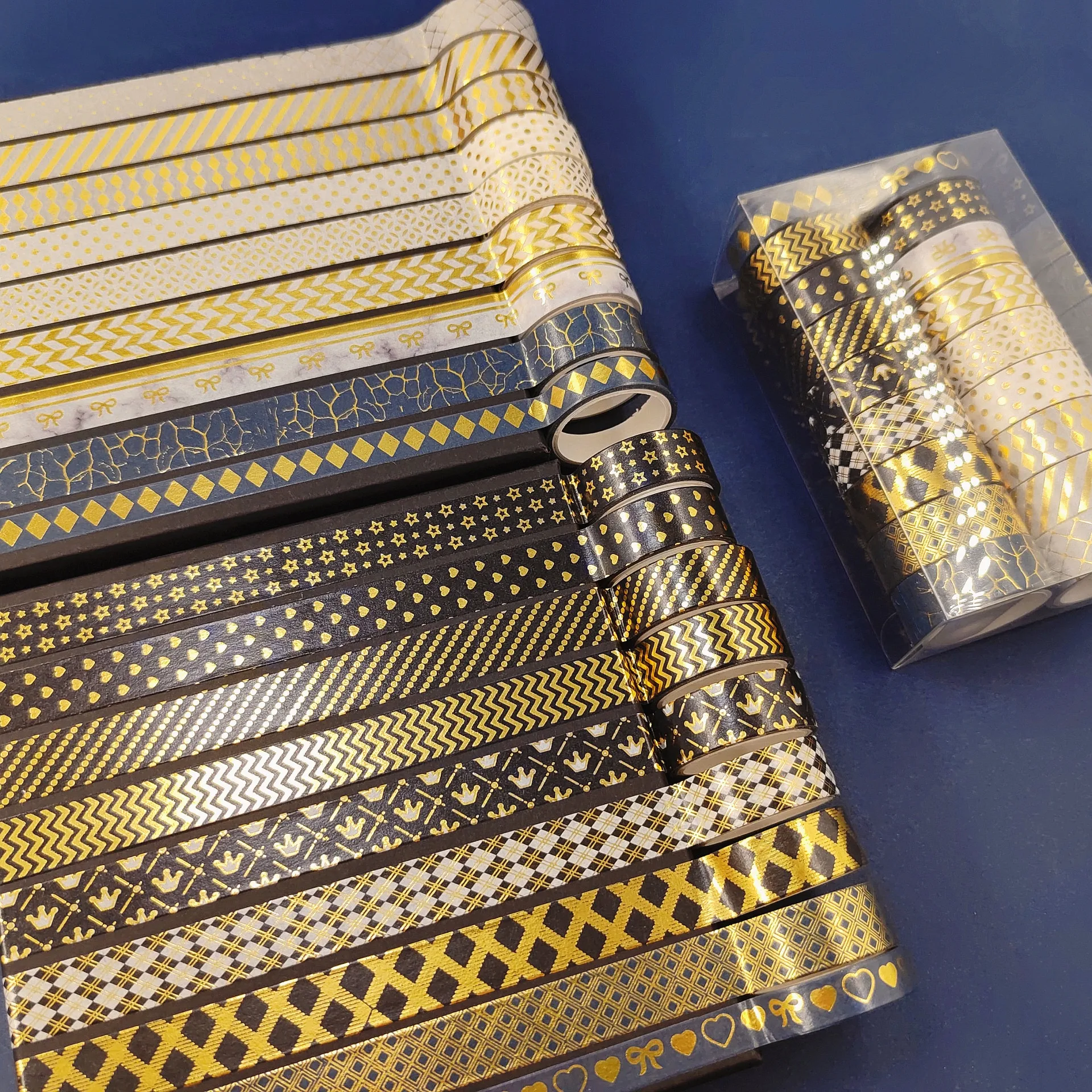 

Геометрические ленты Васи 18 шт., золотая фольга YOUQIWJ