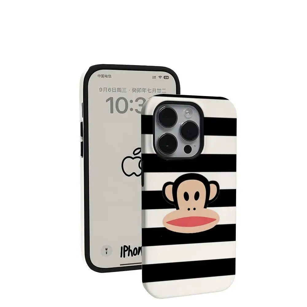 Фото Чехол для телефона P-Paul F-Frank Big Mouth Monkey, новый, для iPhone 17 16 15 14 13 12 11 Pro Max X XR XSMax Plus, глянцевый, из твердого поликарбоната №5